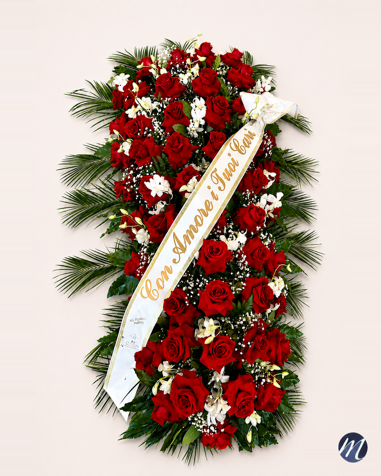 Copribara di rose rosse